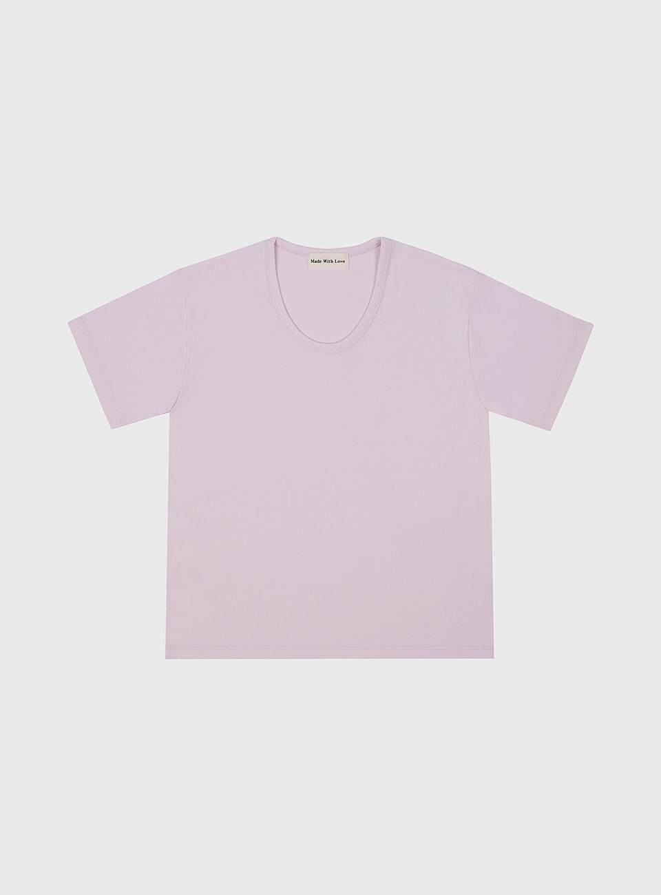 Joy U-neck tee(pink)